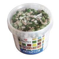 Mozaïekstenen 1cm Groen tinten 1Kg - Afbeelding 2