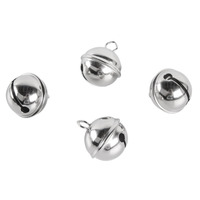 Metalen Klokjes/Belletjes Zilver 29mmØ 4st - Afbeelding 2