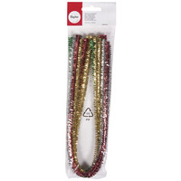 Chenilledraad Glitterzilver 09x50cm 10st - Afbeelding 2