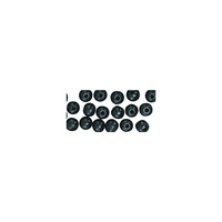 Houten kralen FSC 100%, gepolijst, 10mmø, zwart, ZB-zak à 52 stuks