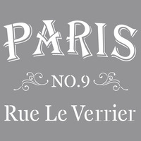 Sjabloon Rue le Verrier, 30,5x30,5cm, ZB-zak 1 st.