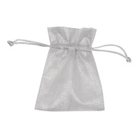 Lurex kadozakjes Zilver 6st - Afbeelding 3