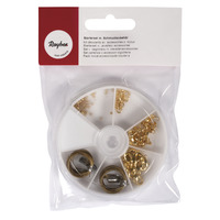 Set v. beginners m. sieradenaccessoires, goud, 5 versch. accessoires, ZB-zak - Afbeelding 1