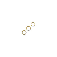 Splijtring, 7 mm ø, goud, ZB-zak à 10 stuks