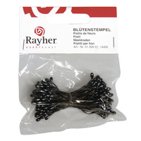 Meeldraden Zwart van rayher 144 stuks 