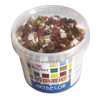 Mozaïekstenen 1cm Natuur tinten 1Kg - Afbeelding 2