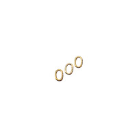 Ringetje, 0,8 mm ø, goud, 5,2x3,7mm, ZB-zak à 25 stuks