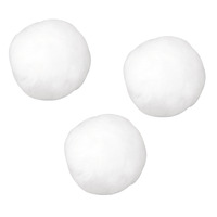 Pompons, wit, 10 mm, ZB-zak à 65 st. deco12 - Afbeelding 3
