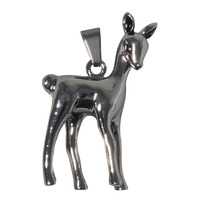 Fancy Forest Stars:hanger ree, zilver, 4,3x2,5cm, Zak 1st.