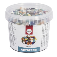Mozaïekstenen 1cm Kleuren Assorti 1Kg - Afbeelding 2