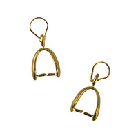 Hangertje met lus, goud, 15mm, ZB-zak à 2 stuks
