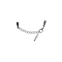 Sieraadsluiting gemonteerd, 2mm ø, zilver, ZB-zak à 1 stuk