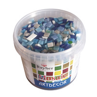 Mozaïekstenen 1cm Blauw tinten 1Kg - Afbeelding 2