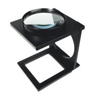Rayher opklapbare tafel loep – 110 mm Ø – 300% zoom – 13,3 x 15,3 x 18,5 cm