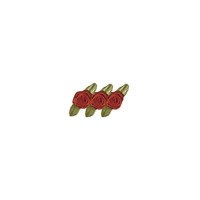 Rayher roosjes op strik 10 cm rood – 20 stuks - Afbeelding 2