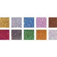 Acryl mozaïekstenen mix, glitter, bont, 1x1cm, doos 300g - Afbeelding 2