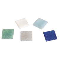 Mozaïekstenen 2cm Blauw tinten 1Kg - Afbeelding 3