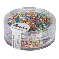 Borduurkralen. 2.6mmØ Parelmoer Assorti 2,6mmØ  