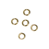Ringetje, rond, 4,6mm ø, goud, 1mm, ZB-zak à 30stuks