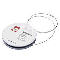 Nylondraad, 0,5mm ø, zwart, Scheurvast, belastbaar 2kg, rol 25m