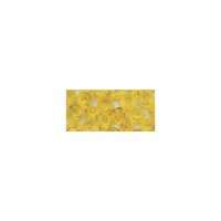 Borduurkralen, 2,6 mm ø, transparant, geel, Doos 17g - Afbeelding 1