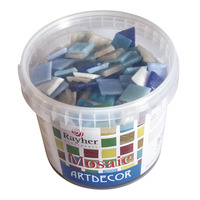 Mozaïekstenen 2cm Blauw tinten 1Kg - Afbeelding 2