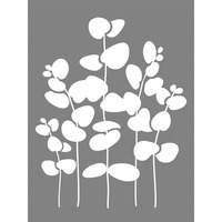 Sjabloon Eucalyptus, 15,25x20,32cm, 1st.