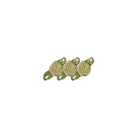 Roosjes op strik 10cm Creme 20st - Afbeelding 2