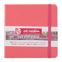 Talens Art Creation Schetsboek Koraalrood 12 x 12 cm 140 g 80 Vellen - Afbeelding 4