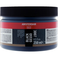 Amsterdam Zwart Gesso 007 Pot 250 ml - Afbeelding 2