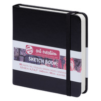 Talens Art Creation Schetsboek Zwart 12 x 12 cm 140 g 80 Vellen - Afbeelding 2
