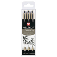 Sakura Pigma Micron Etui 3 Fineliners Zwart 005-01-03 Design - Afbeelding 2