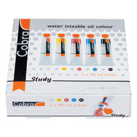 Cobra Study Olieverf Primaire Set 5 x 40 ml - Afbeelding 2