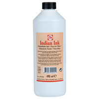 Talens Oostindische Inkt Fles 490 ml Zwart 700 - Afbeelding 2