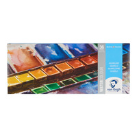Van Gogh Aquarelverf set in metalen blik met 36 kleuren in halve Napjes + 1 penseel - Afbeelding 3
