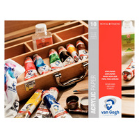 Van Gogh Blok met acrylverfpapier 10 vellen 370 g formaat 30 x 40 cm - Afbeelding 2