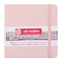 Talens Art Creation Schetsboek Pastel Roze 12 x 12 cm 140 g 80 Vellen - Afbeelding 4