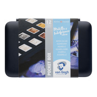 Van Gogh Aquarelverf pocket box Specialty Colours met 12 kleuren in halve Napjes - Afbeelding 3