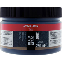 Amsterdam Zwart Gesso 007 Pot 250 ml - Afbeelding 3
