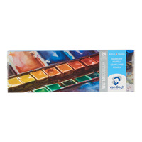 Van Gogh Aquarelverf set in metalen blik met 24 kleuren in halve Napjes - Afbeelding 2