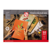 Talens Toned Paper mix warm Mixed Media Papier A4 180 g 50 Vellen - Afbeelding 3