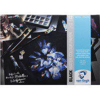 Van Gogh Zwart blok met aquarelverfpapier 12 vellen 360 g formaat 42 x 29,7 cm (A3) - Afbeelding 2
