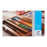 Van Gogh Aquarelverf set in kist met 24 kleuren in halve Napjes + 3 accessoires - Afbeelding 1