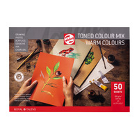 Talens Toned Paper mix warm Mixed Media Papier A3 180 g 50 Vellen - Afbeelding 3