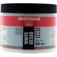 Amsterdam Wit Gesso 001 Pot 500 ml - Afbeelding 3