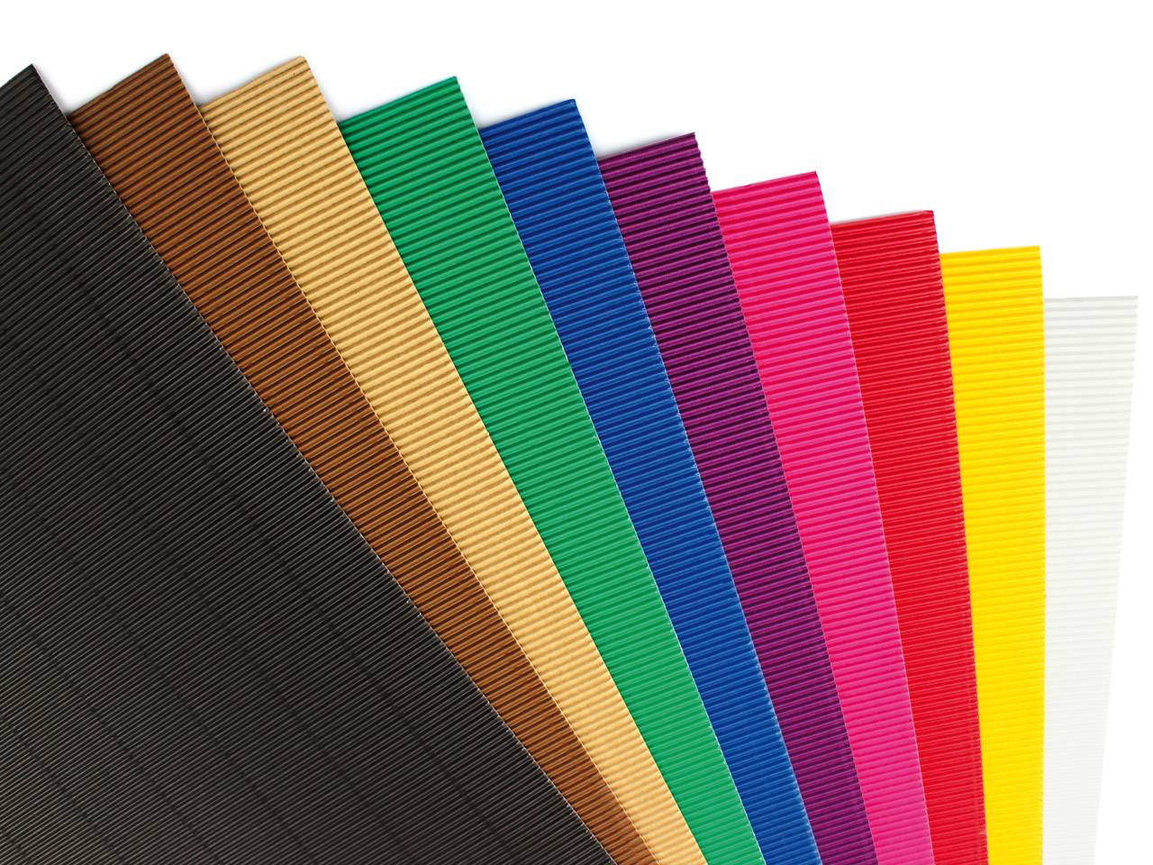 Ribbelkarton 50x70cm - Keuze uit diverse kleuren