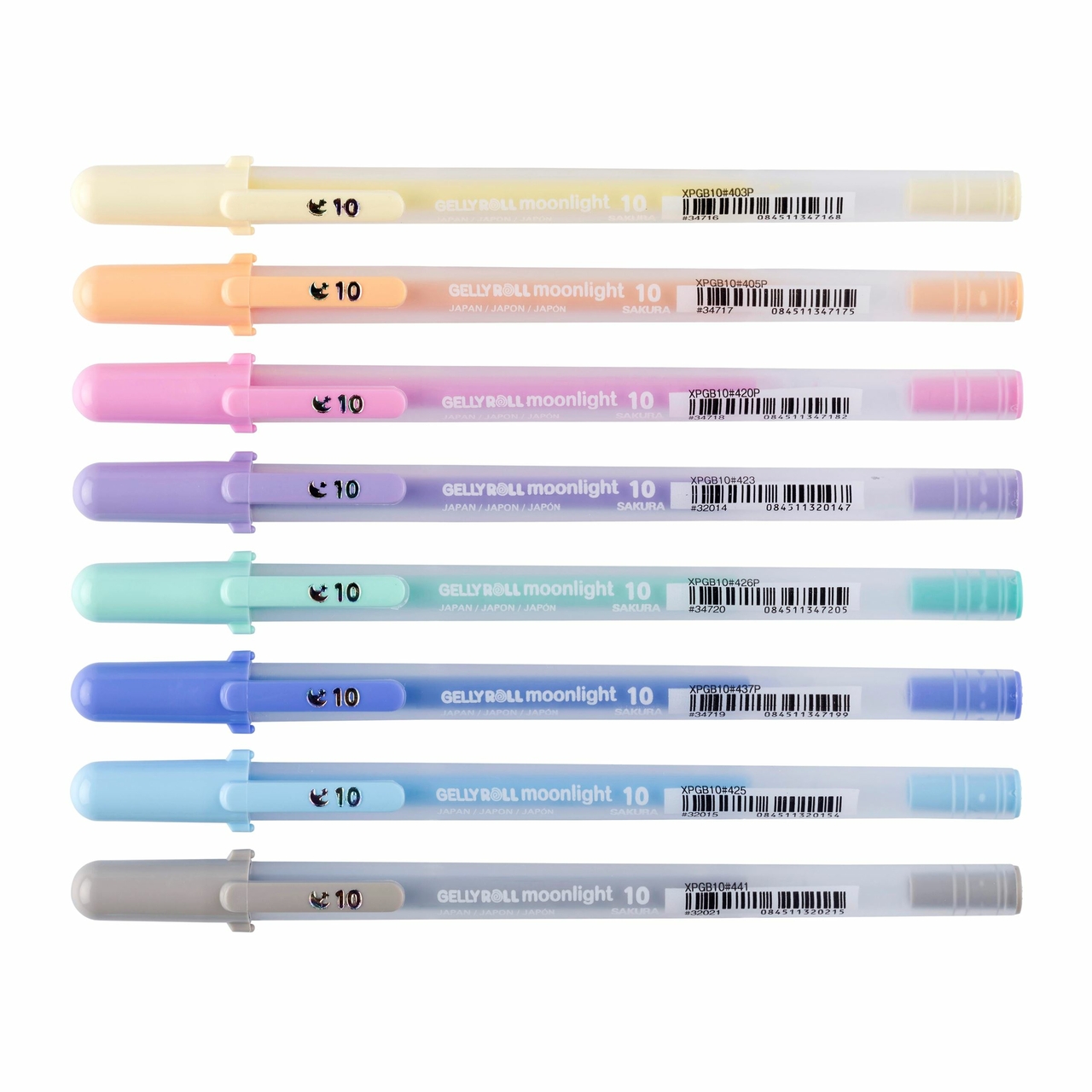 Sakura Gelly Roll Moonlight 10 set Pastel | 8 kleuren - Afbeelding 1