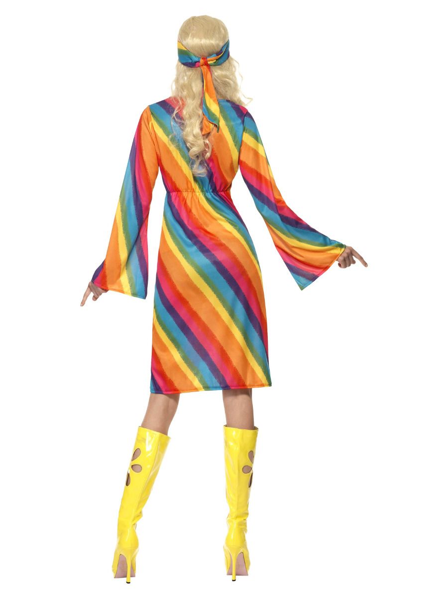 Regenboog Hippie Kostuum Dames - Afbeelding 2