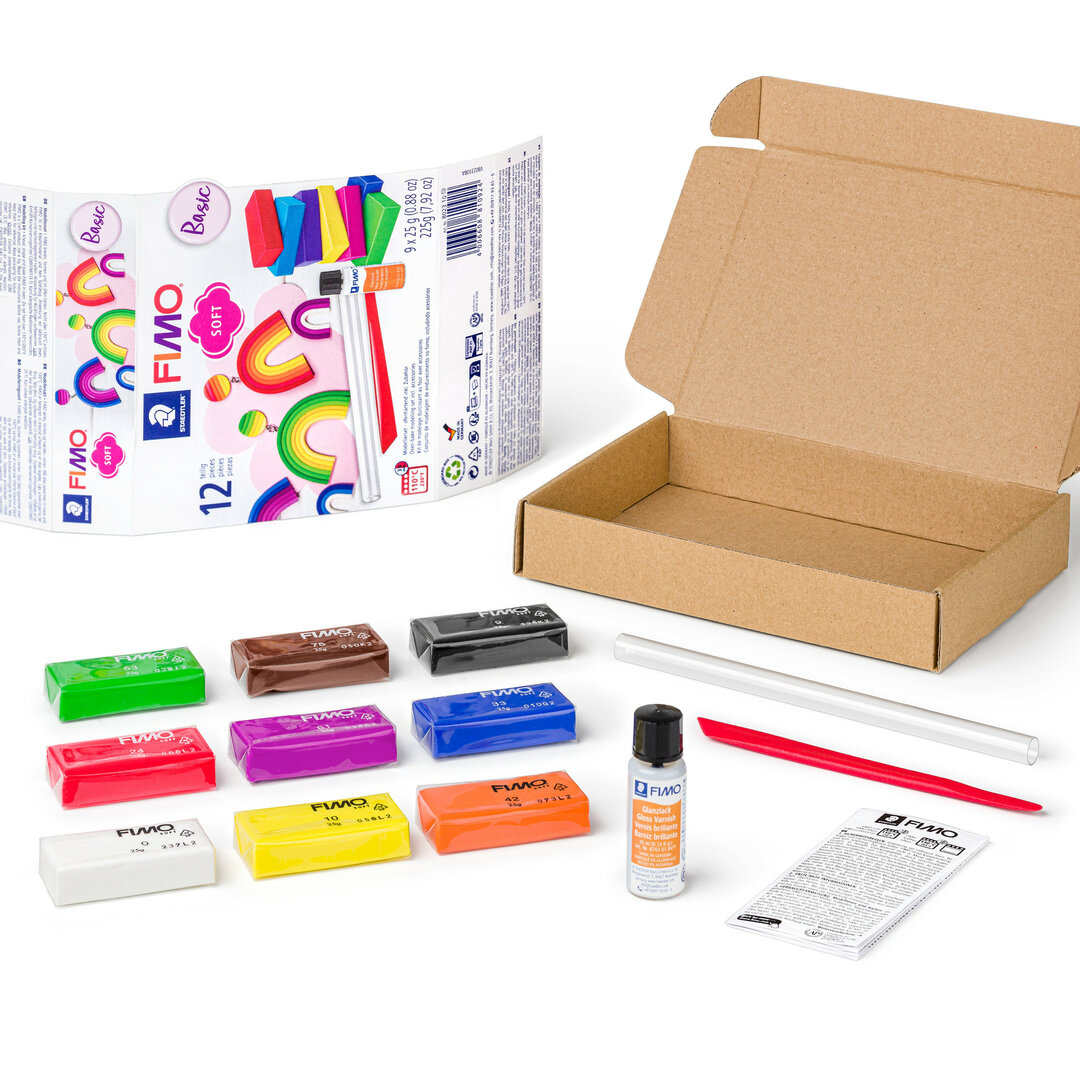 Fimo soft set - basisset 9 halve blokken - Afbeelding 2