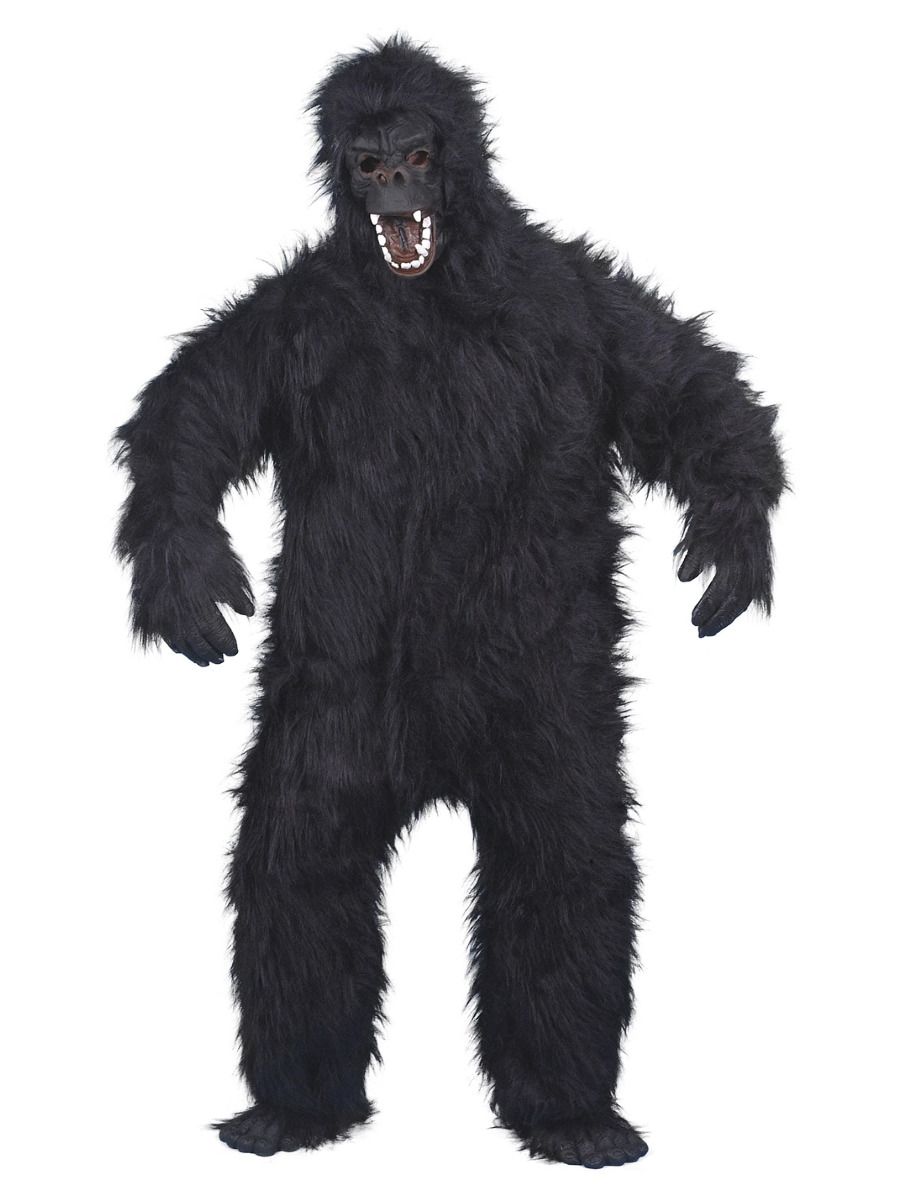 Gorillapak Kostuum Zwart Uni-Sex OneSize